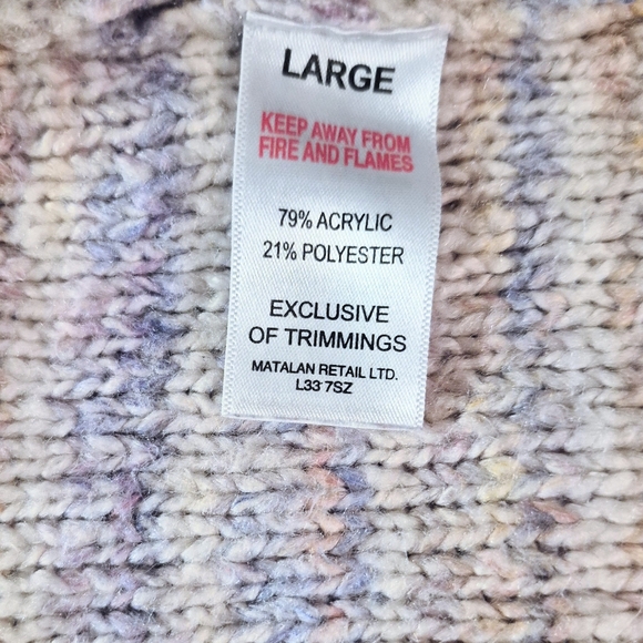 Papaya Open Front Long Cardigan, Large - Picture 7 of 8